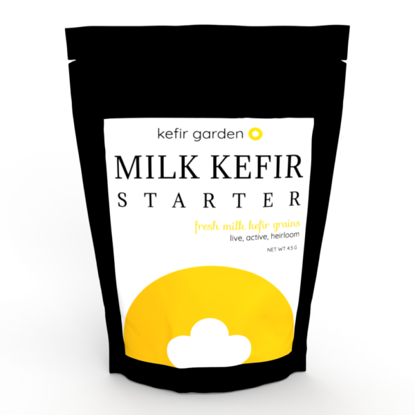 Front of milk kefir packaging