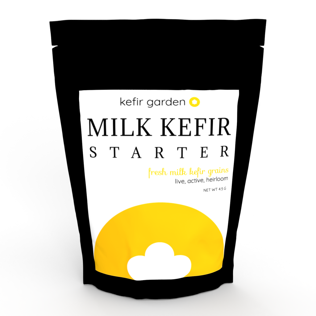 Front of milk kefir packaging